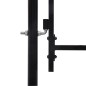 vidaXL Cancello da Giardino in Acciaio 2x4 m Nero