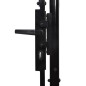 vidaXL Cancello da Giardino in Acciaio 2x4 m Nero