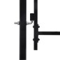 VidaXL Cancello da Giardino ad Arco in Acciaio 2x5 m Nero VidaXL Cancello da Giardino ad Arco in Acciaio 2x5 m Nero