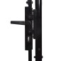 VidaXL Cancello da Giardino ad Arco in Acciaio 2x5 m Nero VidaXL Cancello da Giardino ad Arco in Acciaio 2x5 m Nero