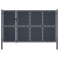 vidaXL Cancello di Recinzione in Acciaio 350x150 cm Antracite vidaXL Cancello di Recinzione in Acciaio 350x150 cm Antracite