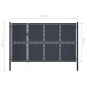 vidaXL Cancello di Recinzione in Acciaio 350x150 cm Antracite vidaXL Cancello di Recinzione in Acciaio 350x150 cm Antracite