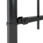 vidaXL Recinzione Giardino Punta a Lancia 1,8 m Acciaio Nero vidaXL Recinzione Giardino Punta a Lancia 1,8 m Acciaio Nero