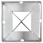 vidaXL Picchetti di Terra 2 pz Argento 9x9x75 cm in Acciaio Zincato