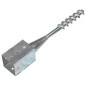 vidaXL Picchetti di Terra 2 pz Argento 9x9x56 cm in Acciaio Zincato vidaXL Picchetti di Terra 2 pz Argento 9x9x56 cm in Acciaio Zincato