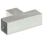 vidaXL Connettori per Pali a Forma di T 4 pz Metallo Zincato 91x91 mm vidaXL Connettori per Pali a Forma di T 4 pz Metallo Zincato 91x91 mm