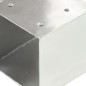 vidaXL Connettori per Pali a Forma di T 4 pz Metallo Zincato 91x91 mm vidaXL Connettori per Pali a Forma di T 4 pz Metallo Zincato 91x91 mm