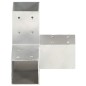 vidaXL Connettori per Pali a Forma di Y 4 pz Metallo Zincato 81x81 mm vidaXL Connettori per Pali a Forma di Y 4 pz Metallo Zincato 81x81 mm