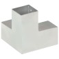 vidaXL Connettori per Pali a Forma di Y 4 pz Metallo Zincato 81x81 mm vidaXL Connettori per Pali a Forma di Y 4 pz Metallo Zincato 81x81 mm