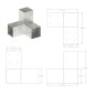 vidaXL Connettori per Pali a Forma di Y 4 pz Metallo Zincato 81x81 mm vidaXL Connettori per Pali a Forma di Y 4 pz Metallo Zincato 81x81 mm