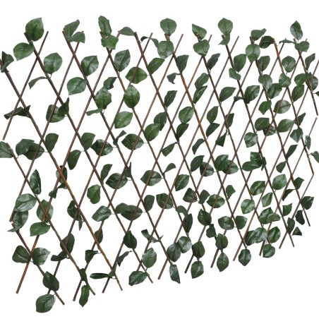 vidaXL Recinto in Salice a Traliccio 5 pz Foglie Artificiali 180x60 cm