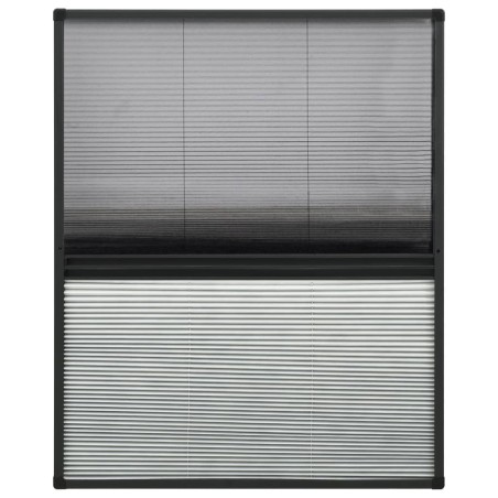 vidaXL Zanzariera Plissettata in Alluminio 60x80 cm con Tendina
