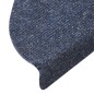 vidaXL Tappetini Adesivi per Scale 5 pz 56x17x3 cm Blu Agugliati