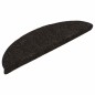 vidaXL Tappetini per Scale 5 pz Marrone Scuro 56x17x3 cm Agugliati