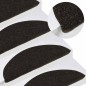 vidaXL Tappetini per Scale 5 pz Marrone Scuro 56x17x3 cm Agugliati