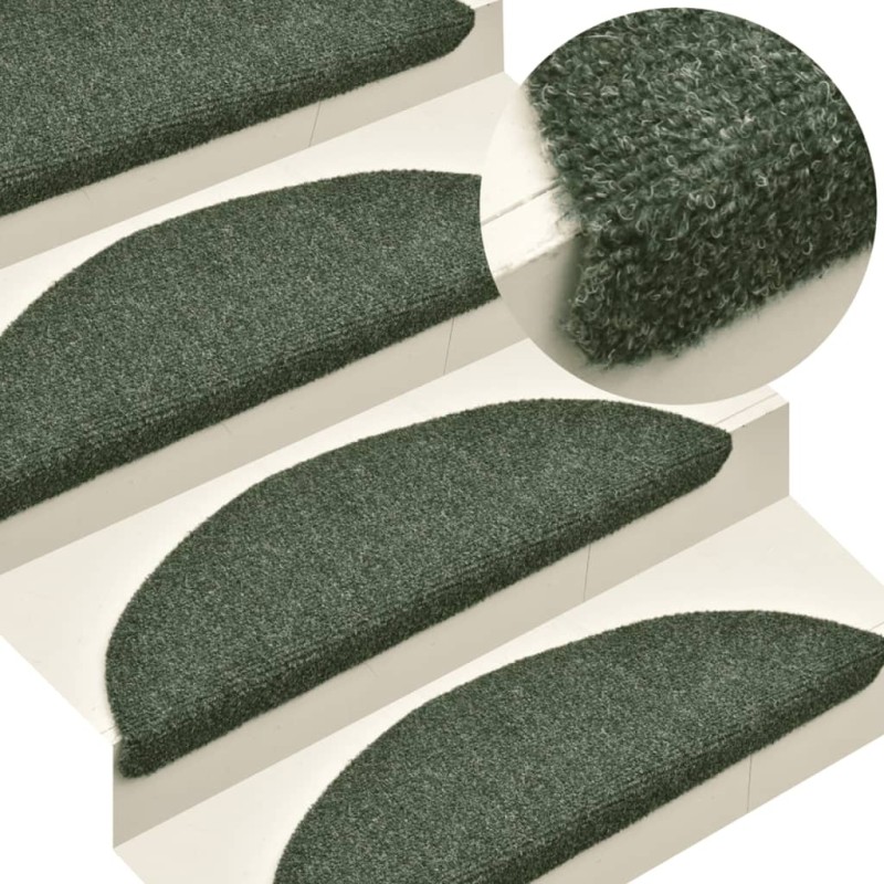 vidaXL Tappetini Scale Adesivi 5 pz 65x21x4 cm Verdi Agugliati vidaXL Tappetini Scale Adesivi 5 pz 65x21x4 cm Verdi Agugliati