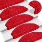 vidaXL Tappetini per Scale 10 pz 65x21x4 cm Rossi vidaXL Tappetini per Scale 10 pz 65x21x4 cm Rossi