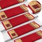 vidaXL Tappetini per Scale Autoadesivi 10 pz 65x21x4 cm Rossi vidaXL Tappetini per Scale Autoadesivi 10 pz 65x21x4 cm Rossi