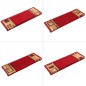 vidaXL Tappetini per Scale Autoadesivi 10 pz 65x21x4 cm Rossi vidaXL Tappetini per Scale Autoadesivi 10 pz 65x21x4 cm Rossi