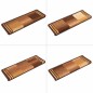 vidaXL Tappetini per Scale Autoadesivi 10 pz 65x21x4 cm Marroni