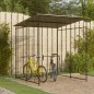 vidaXL Tettoia per Biciclette 190x190x222 cm in Acciaio Nero vidaXL Tettoia per Biciclette 190x190x222 cm in Acciaio Nero