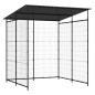 vidaXL Tettoia per Biciclette 190x190x222 cm in Acciaio Nero vidaXL Tettoia per Biciclette 190x190x222 cm in Acciaio Nero