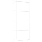 vidaXL Porta Scorrevole in Vetro ESG e Alluminio 102,5x205 cm Bianca vidaXL Porta Scorrevole in Vetro ESG e Alluminio 102,5x205 cm Bianca