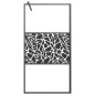 vidaXL Parete Doccia Walk in 100x195 cm Vetro ESG Design Pietre Nero vidaXL Parete Doccia Walk in 100x195 cm Vetro ESG Design Pietre Nero