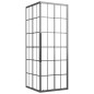 vidaXL Cabina Doccia ESG Smerigliato 80x80x180 cm Nera vidaXL Cabina Doccia ESG Smerigliato 80x80x180 cm Nera