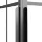 vidaXL Cabina Doccia ESG Smerigliato 80x80x180 cm Nera vidaXL Cabina Doccia ESG Smerigliato 80x80x180 cm Nera
