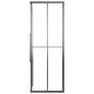 vidaXL Cabina Doccia ESG Smerigliato 70x70x180 cm Nera vidaXL Cabina Doccia ESG Smerigliato 70x70x180 cm Nera