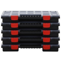 vidaXL Scatole di Assortimento 5 pz 40x30x5 cm in Polipropilene
