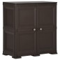 Armadietto in Plastica 79x43x85,5 cm Effetto Legno Marrone Armadietto in Plastica 79x43x85,5 cm Effetto Legno Marrone