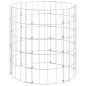vidaXL Palo Gabbione Circolare in Acciaio Zincato Ø50x50 cm