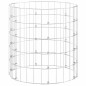 vidaXL Palo Gabbione Circolare in Acciaio Zincato Ø50x50 cm