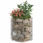 vidaXL Palo Gabbione Circolare in Acciaio Zincato Ø50x50 cm