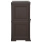 Armadietto in Plastica 79x43x85,5 cm Effetto Legno Marrone Armadietto in Plastica 79x43x85,5 cm Effetto Legno Marrone