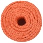 vidaXL Corda da Lavoro Arancione 20 mm 50 m in Polipropilene