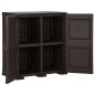 Armadietto in Plastica 79x43x85,5 cm Effetto Legno Marrone Armadietto in Plastica 79x43x85,5 cm Effetto Legno Marrone