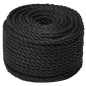 vidaXL Corda da Lavoro Nera 24 mm 25 m in Polipropilene