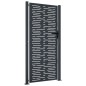 vidaXL Cancello Giardino Antracite 105x180 cm Acciaio Design Quadrato