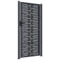 vidaXL Cancello Giardino Antracite 105x180 cm Acciaio Design Quadrato