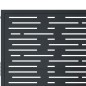 vidaXL Cancello Giardino Antracite 105x180 cm Acciaio Design Quadrato