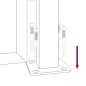 vidaXL Cancello Giardino Antracite 105x180 cm Acciaio Design Quadrato
