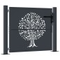 vidaXL Cancello Giardino Antracite 105x80 cm in Acciaio Design Albero vidaXL Cancello Giardino Antracite 105x80 cm in Acciaio Design Albero