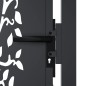 vidaXL Cancello Giardino Antracite 105x80 cm in Acciaio Design Albero vidaXL Cancello Giardino Antracite 105x80 cm in Acciaio Design Albero