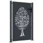 vidaXL Cancello Giardino Antracite 105x130 cm in Acciaio Design Albero vidaXL Cancello Giardino Antracite 105x130 cm in Acciaio Design Albero