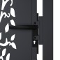 vidaXL Cancello Giardino Antracite 105x130 cm in Acciaio Design Albero vidaXL Cancello Giardino Antracite 105x130 cm in Acciaio Design Albero