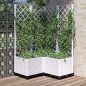 vidaXL Fioriera da Giardino con Graticcio Bianco 80x80x136 cm PP vidaXL Fioriera da Giardino con Graticcio Bianco 80x80x136 cm PP