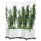 vidaXL Fioriera da Giardino con Graticcio Bianco 80x80x136 cm PP vidaXL Fioriera da Giardino con Graticcio Bianco 80x80x136 cm PP